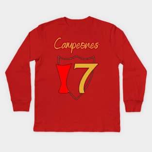 Sevilla 7 times Kids Long Sleeve T-Shirt